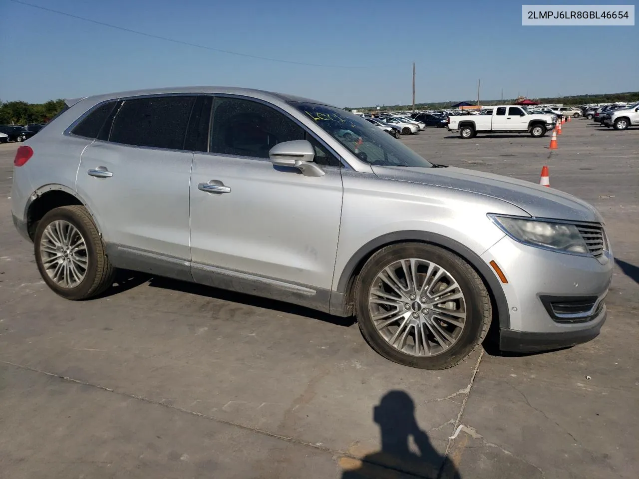 2LMPJ6LR8GBL46654 2016 Lincoln Mkx Reserve