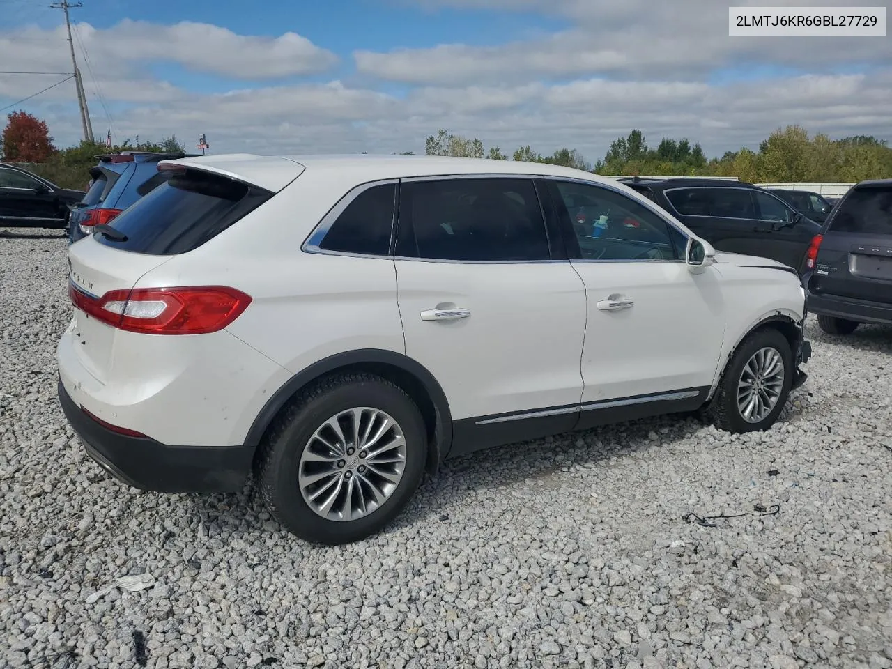 2016 Lincoln Mkx Select VIN: 2LMTJ6KR6GBL27729 Lot: 72223404