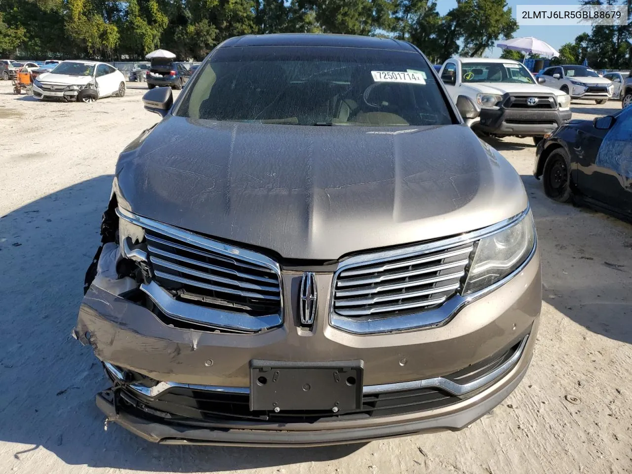 2016 Lincoln Mkx Reserve VIN: 2LMTJ6LR5GBL88679 Lot: 72501714