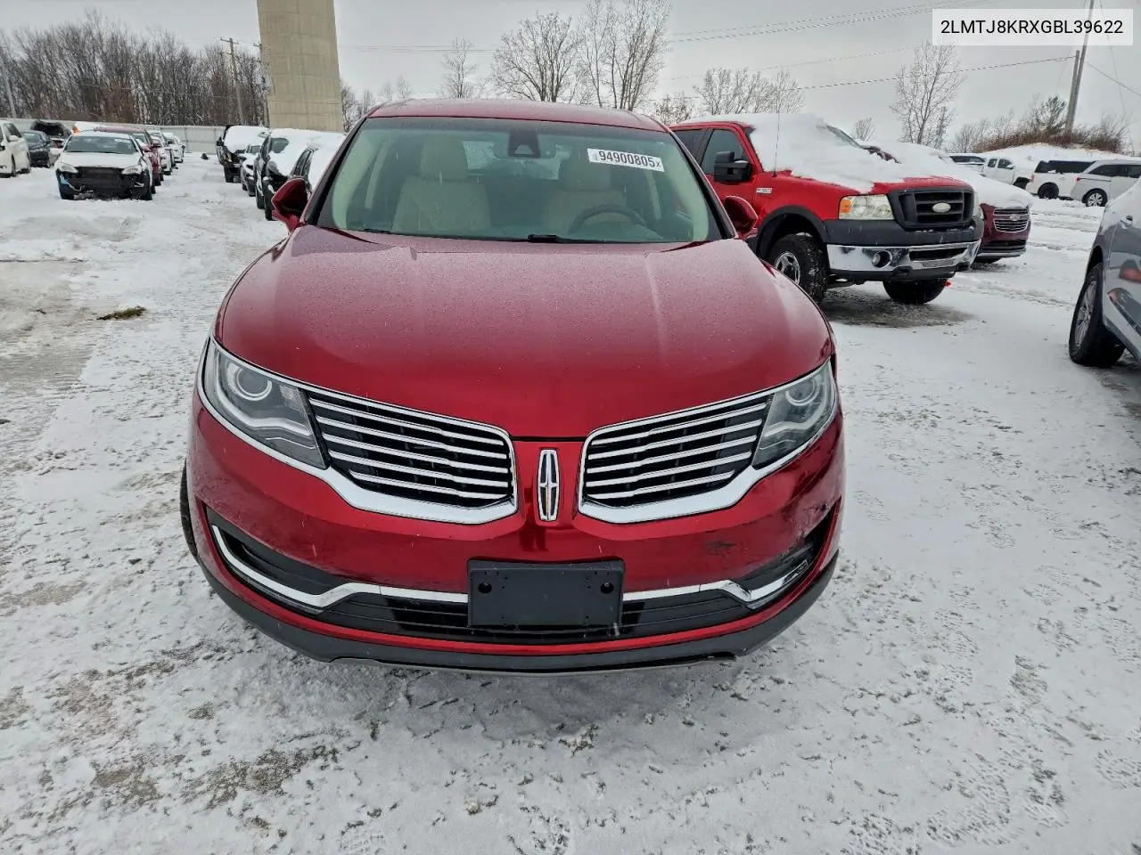 2LMTJ8KRXGBL39622 2016 Lincoln Mkx Select