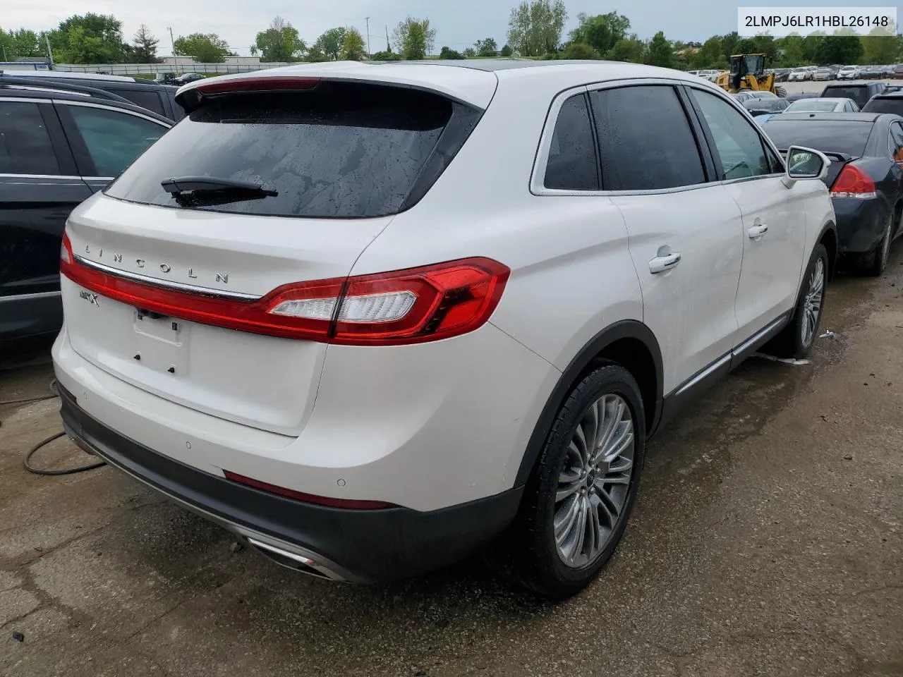 2LMPJ6LR1HBL26148 2017 Lincoln Mkx Reserve