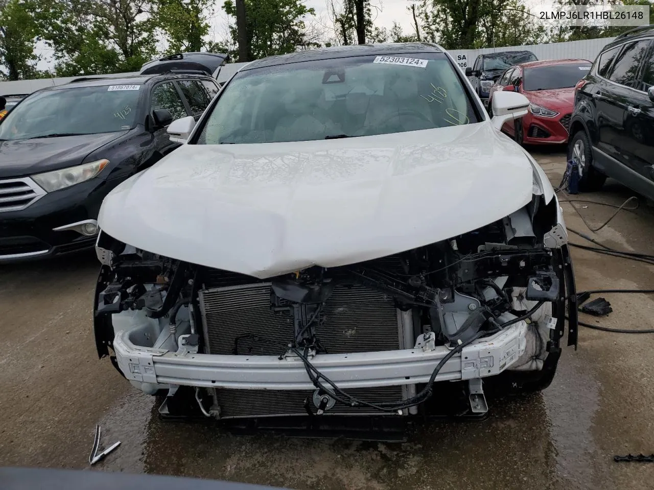 2LMPJ6LR1HBL26148 2017 Lincoln Mkx Reserve