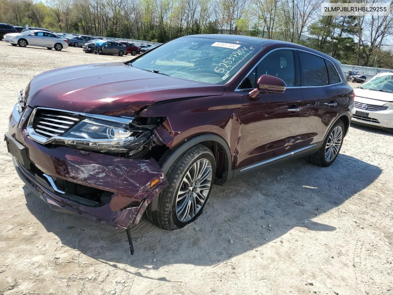 2LMPJ8LR1HBL29255 2017 Lincoln Mkx Reserve