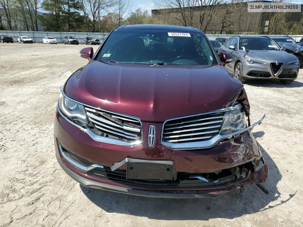 2017 Lincoln Mkx Reserve VIN: 2LMPJ8LR1HBL29255 Lot: 52537204