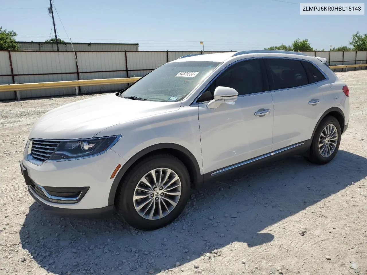 2017 Lincoln Mkx Select VIN: 2LMPJ6KR0HBL15143 Lot: 54323034