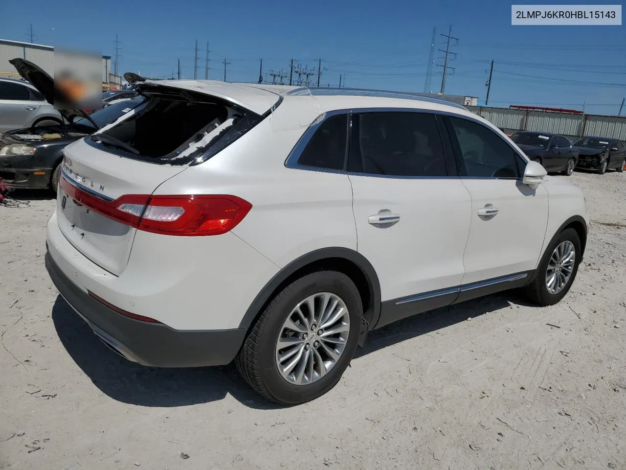 2LMPJ6KR0HBL15143 2017 Lincoln Mkx Select