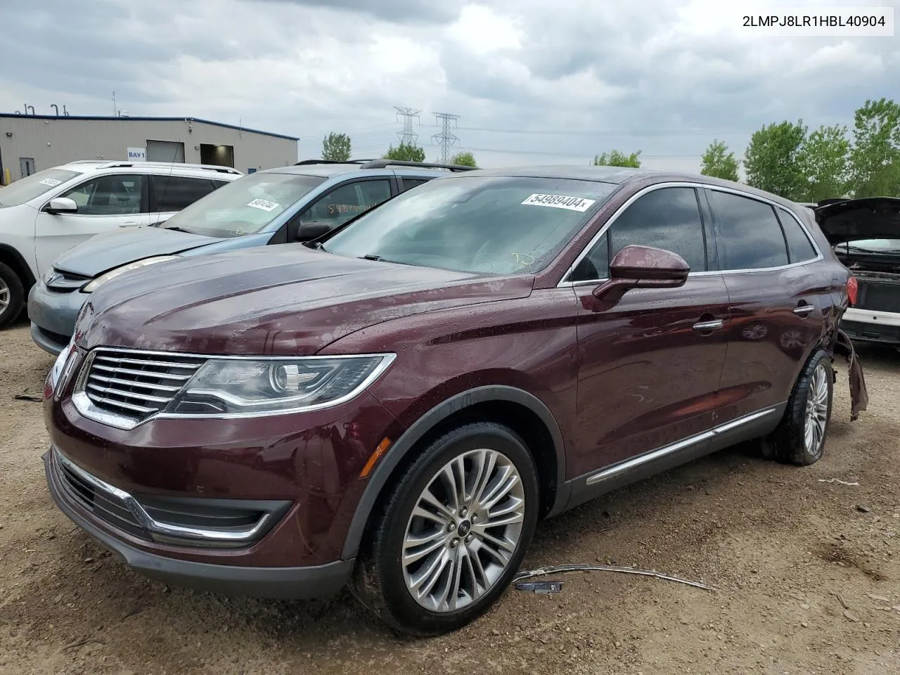 2017 Lincoln Mkx Reserve VIN: 2LMPJ8LR1HBL40904 Lot: 54989404