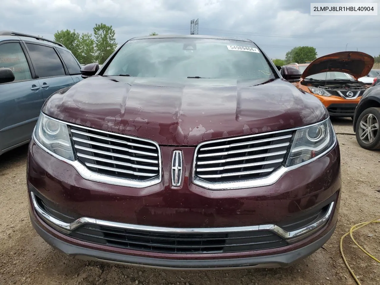 2017 Lincoln Mkx Reserve VIN: 2LMPJ8LR1HBL40904 Lot: 54989404