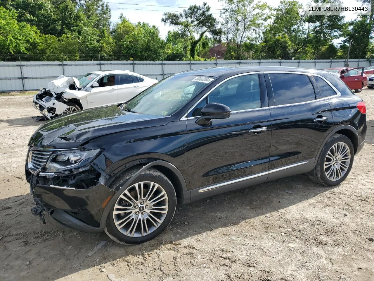 2017 Lincoln Mkx Reserve VIN: 2LMPJ8LR7HBL30443 Lot: 55008084