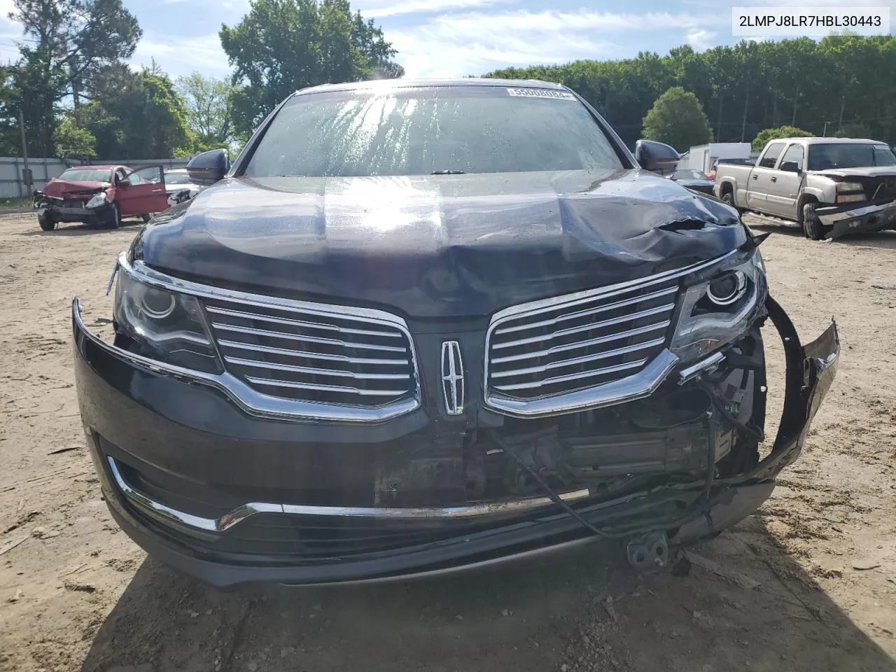 2LMPJ8LR7HBL30443 2017 Lincoln Mkx Reserve