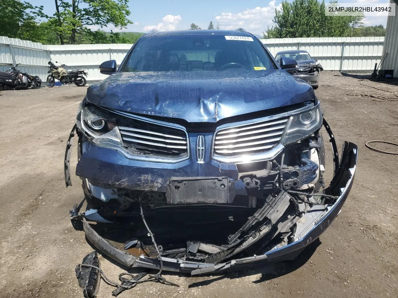 2LMPJ8LR2HBL43942 2017 Lincoln Mkx Reserve