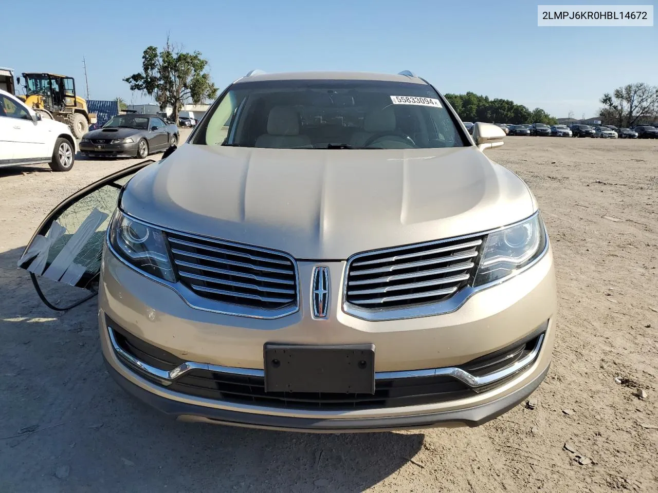 2LMPJ6KR0HBL14672 2017 Lincoln Mkx Select