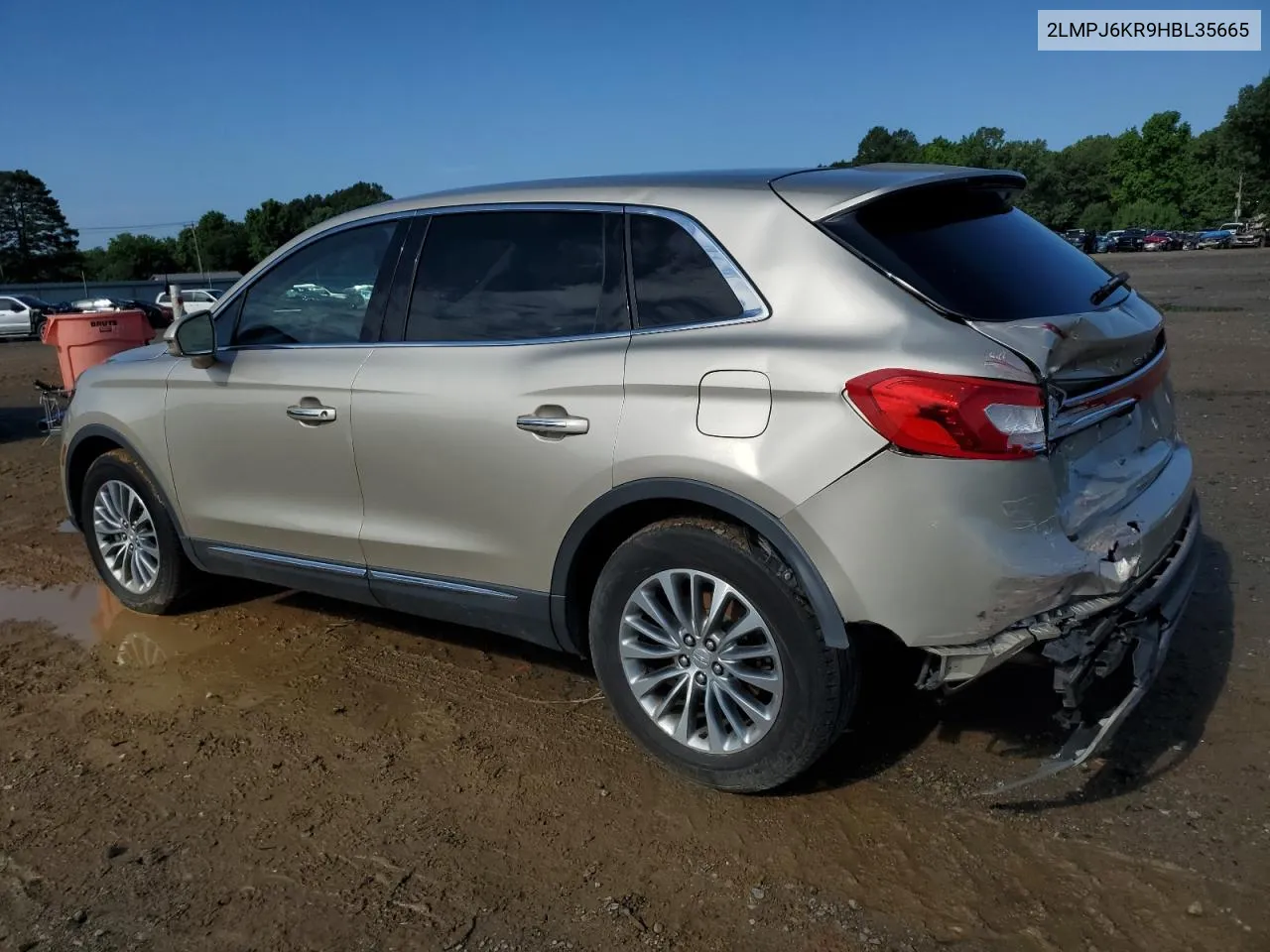 2017 Lincoln Mkx Select VIN: 2LMPJ6KR9HBL35665 Lot: 56164454