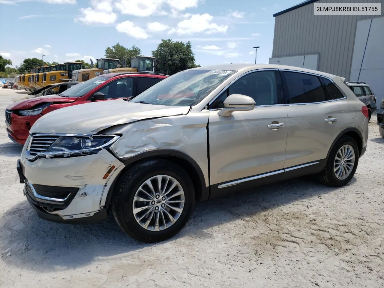 2017 Lincoln Mkx Select VIN: 2LMPJ8KR8HBL51755 Lot: 57036624