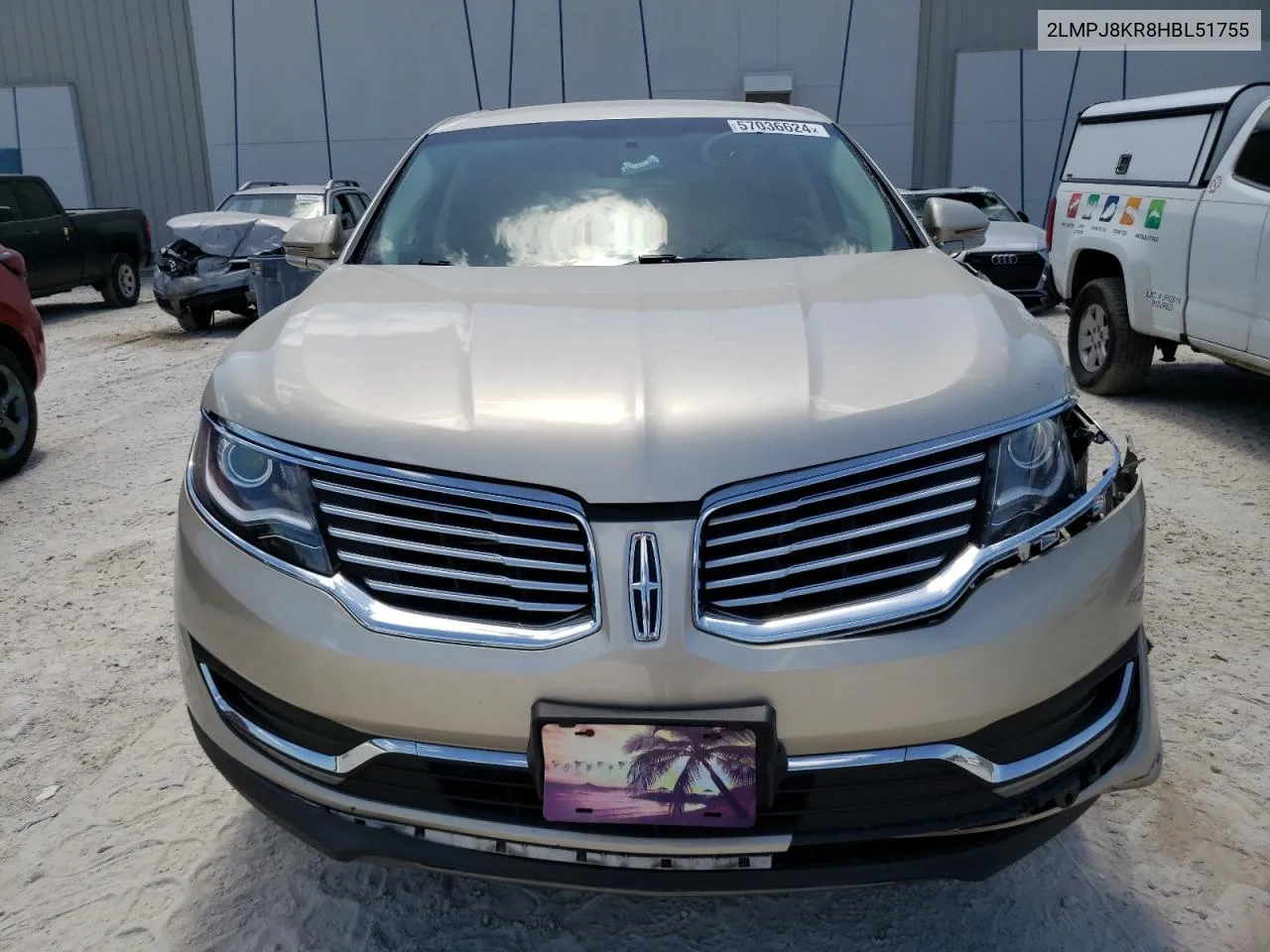 2017 Lincoln Mkx Select VIN: 2LMPJ8KR8HBL51755 Lot: 57036624