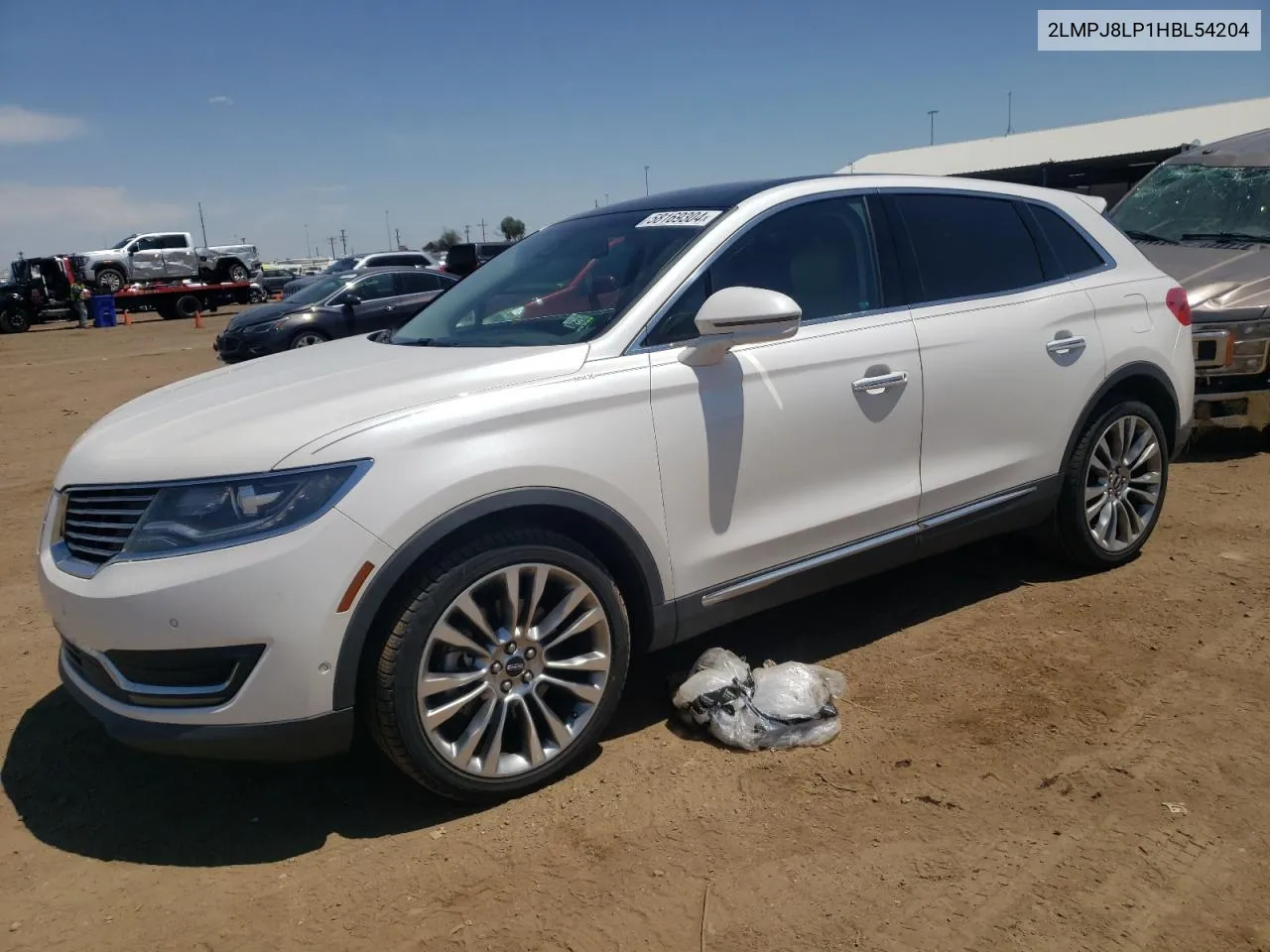 2017 Lincoln Mkx Reserve VIN: 2LMPJ8LP1HBL54204 Lot: 58169304