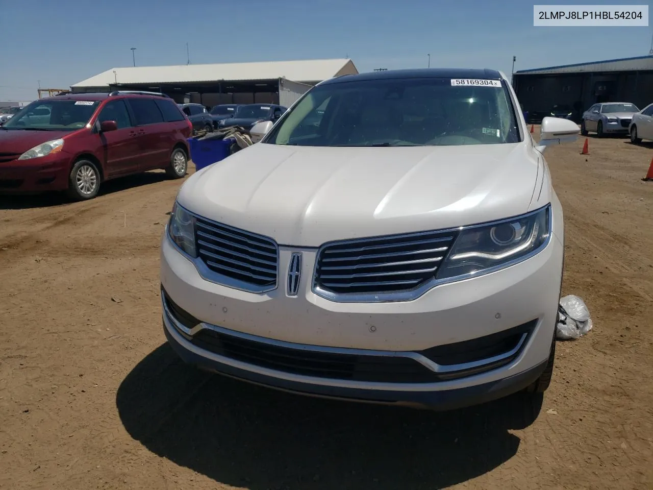 2017 Lincoln Mkx Reserve VIN: 2LMPJ8LP1HBL54204 Lot: 58169304