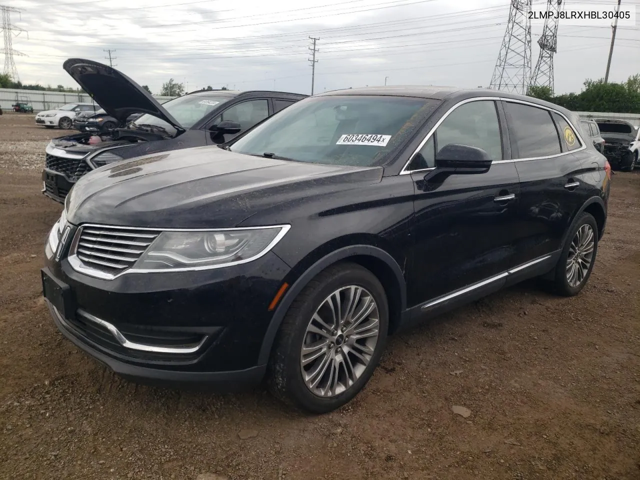 2017 Lincoln Mkx Reserve VIN: 2LMPJ8LRXHBL30405 Lot: 60346494