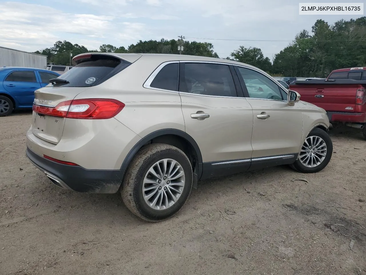 2017 Lincoln Mkx Select VIN: 2LMPJ6KPXHBL16735 Lot: 61940514