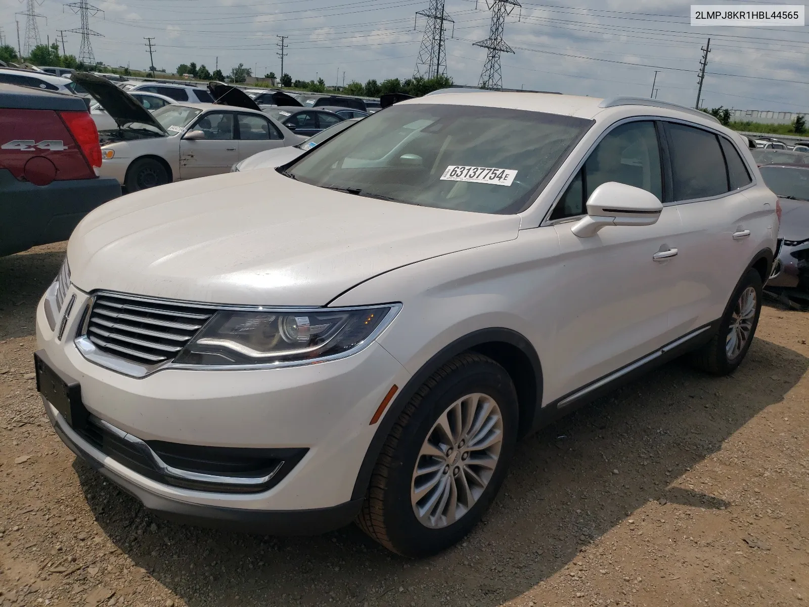 2017 Lincoln Mkx Select VIN: 2LMPJ8KR1HBL44565 Lot: 63137754