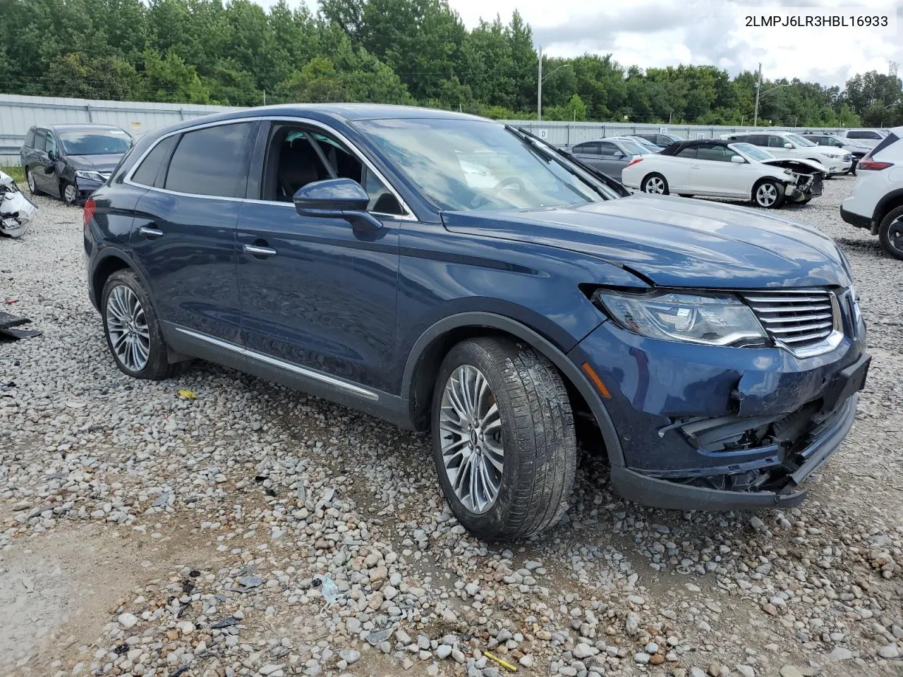 2LMPJ6LR3HBL16933 2017 Lincoln Mkx Reserve