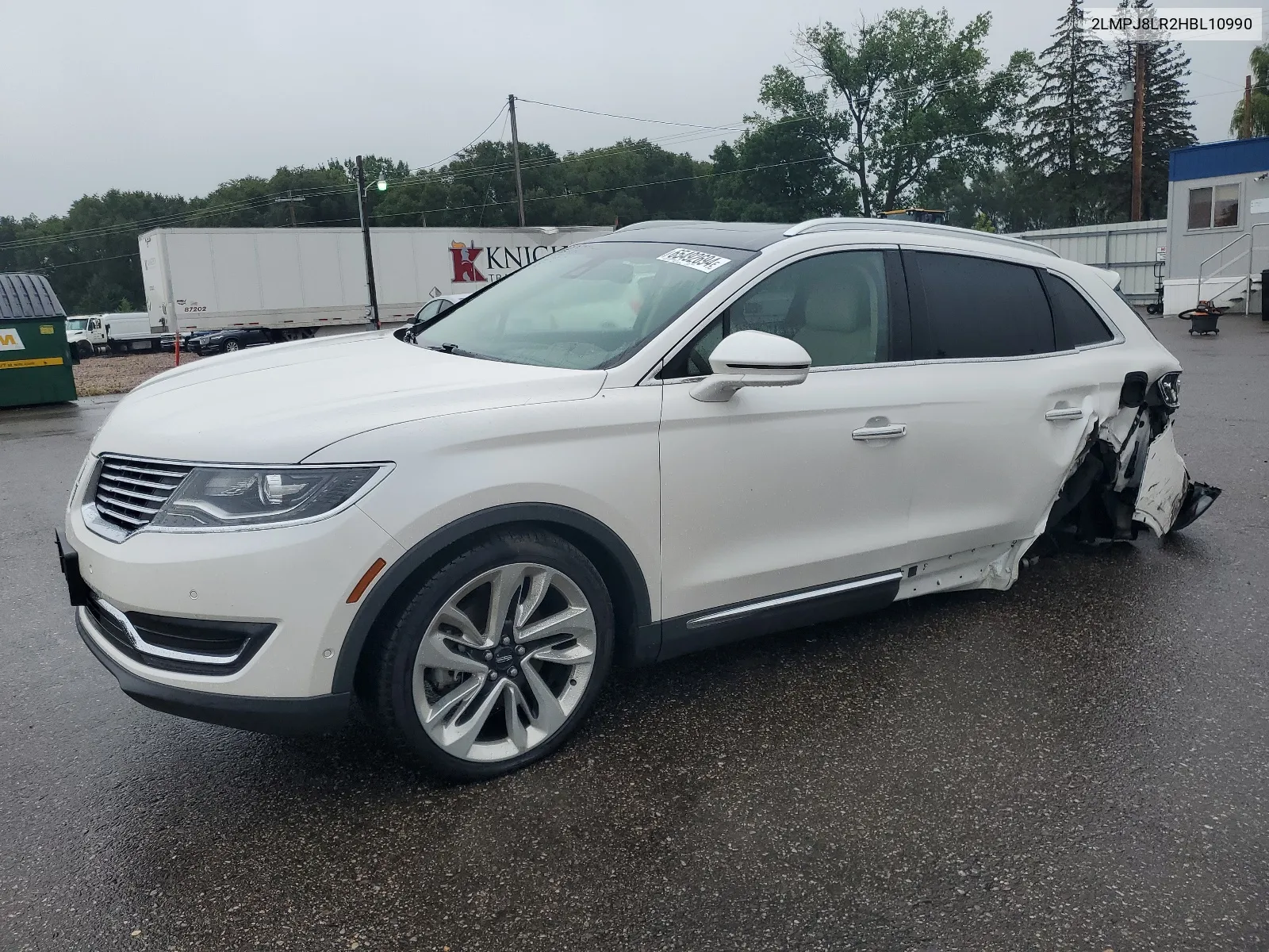 2017 Lincoln Mkx Reserve VIN: 2LMPJ8LR2HBL10990 Lot: 65492694