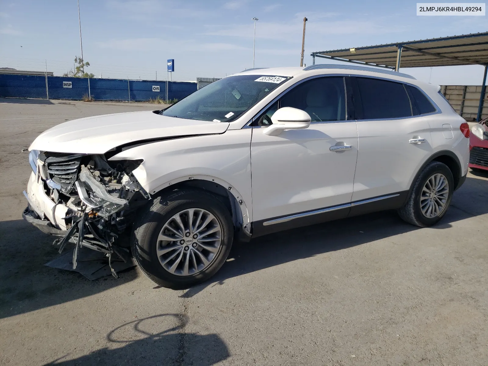 2LMPJ6KR4HBL49294 2017 Lincoln Mkx Select