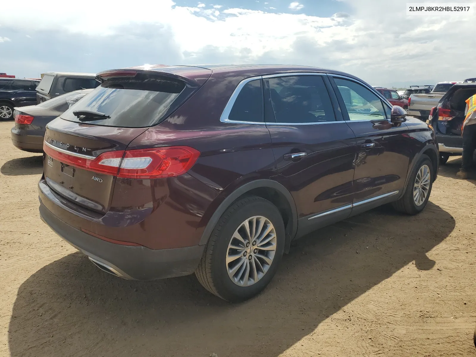 2LMPJ8KR2HBL52917 2017 Lincoln Mkx Select