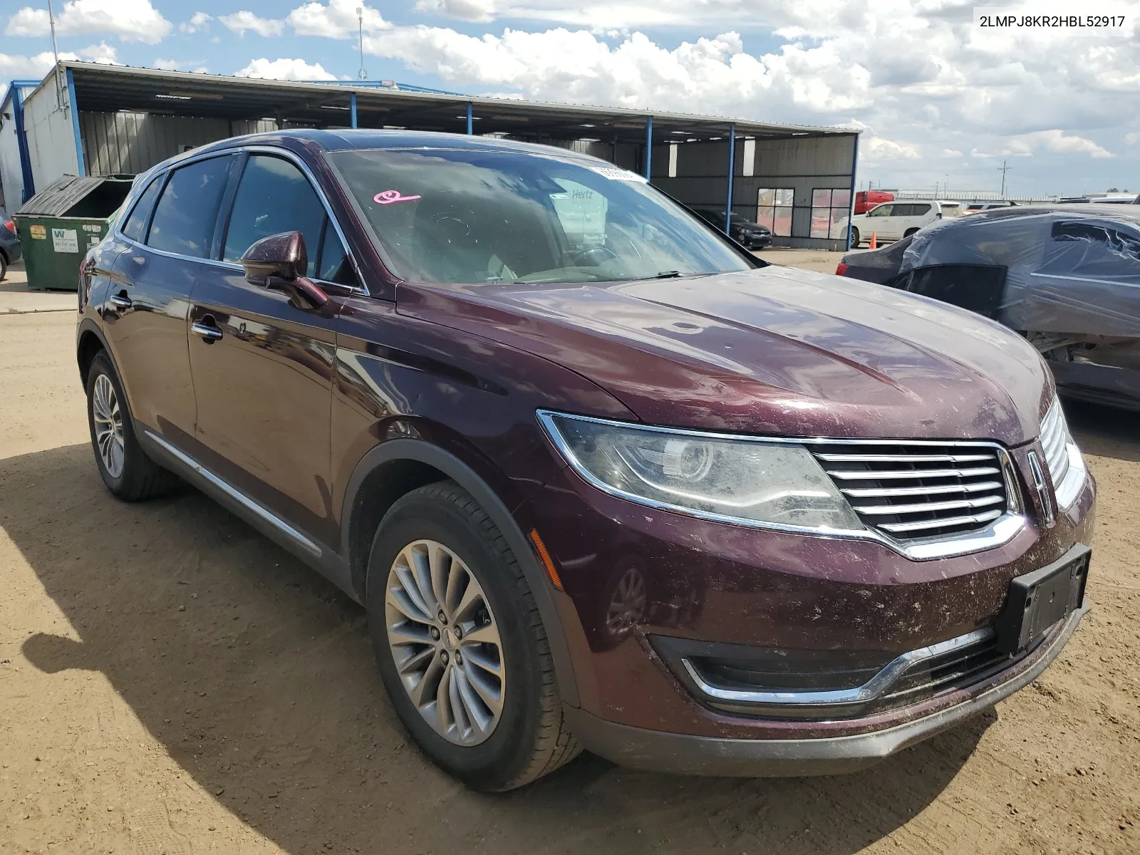 2LMPJ8KR2HBL52917 2017 Lincoln Mkx Select