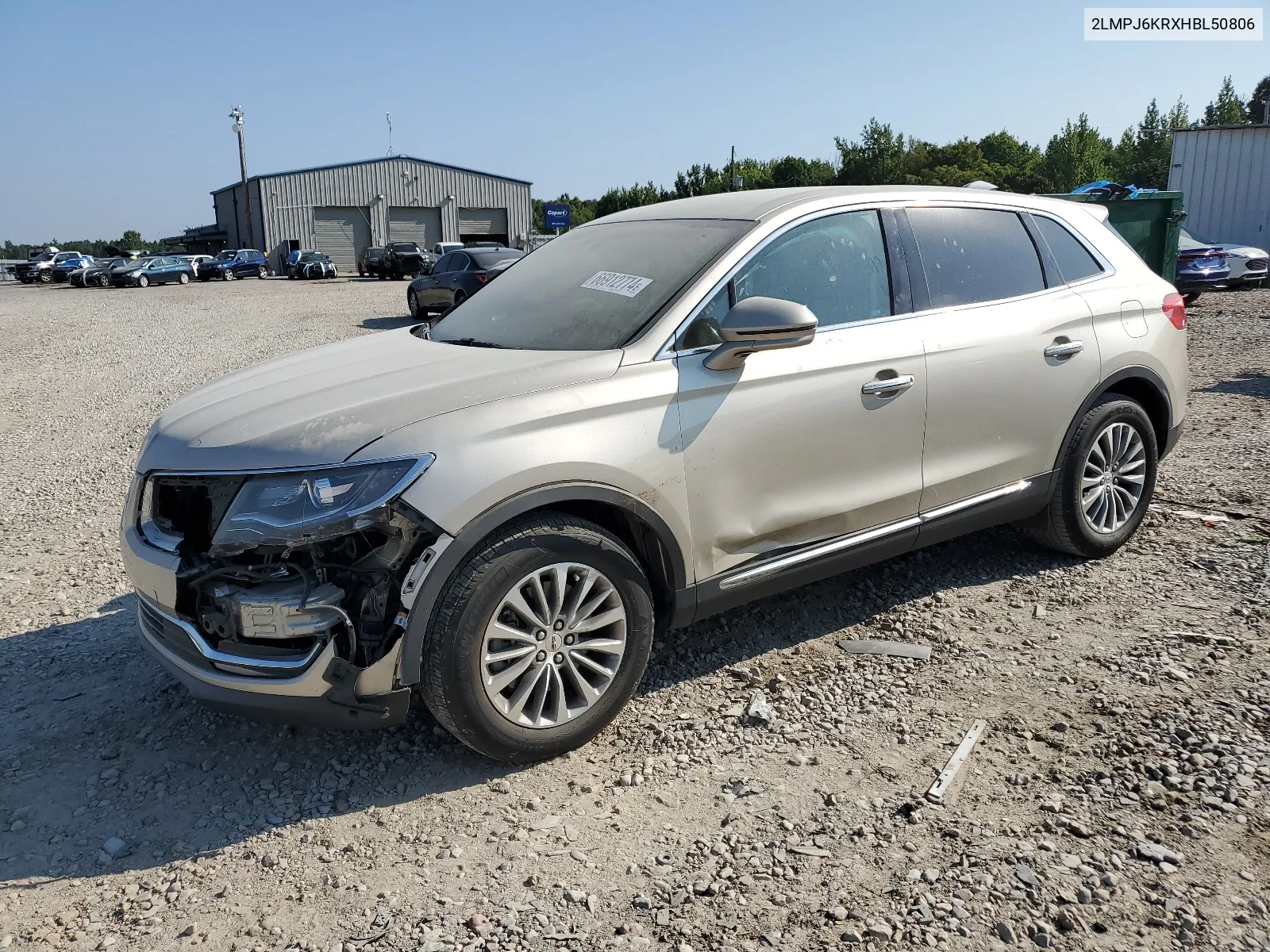 2LMPJ6KRXHBL50806 2017 Lincoln Mkx Select