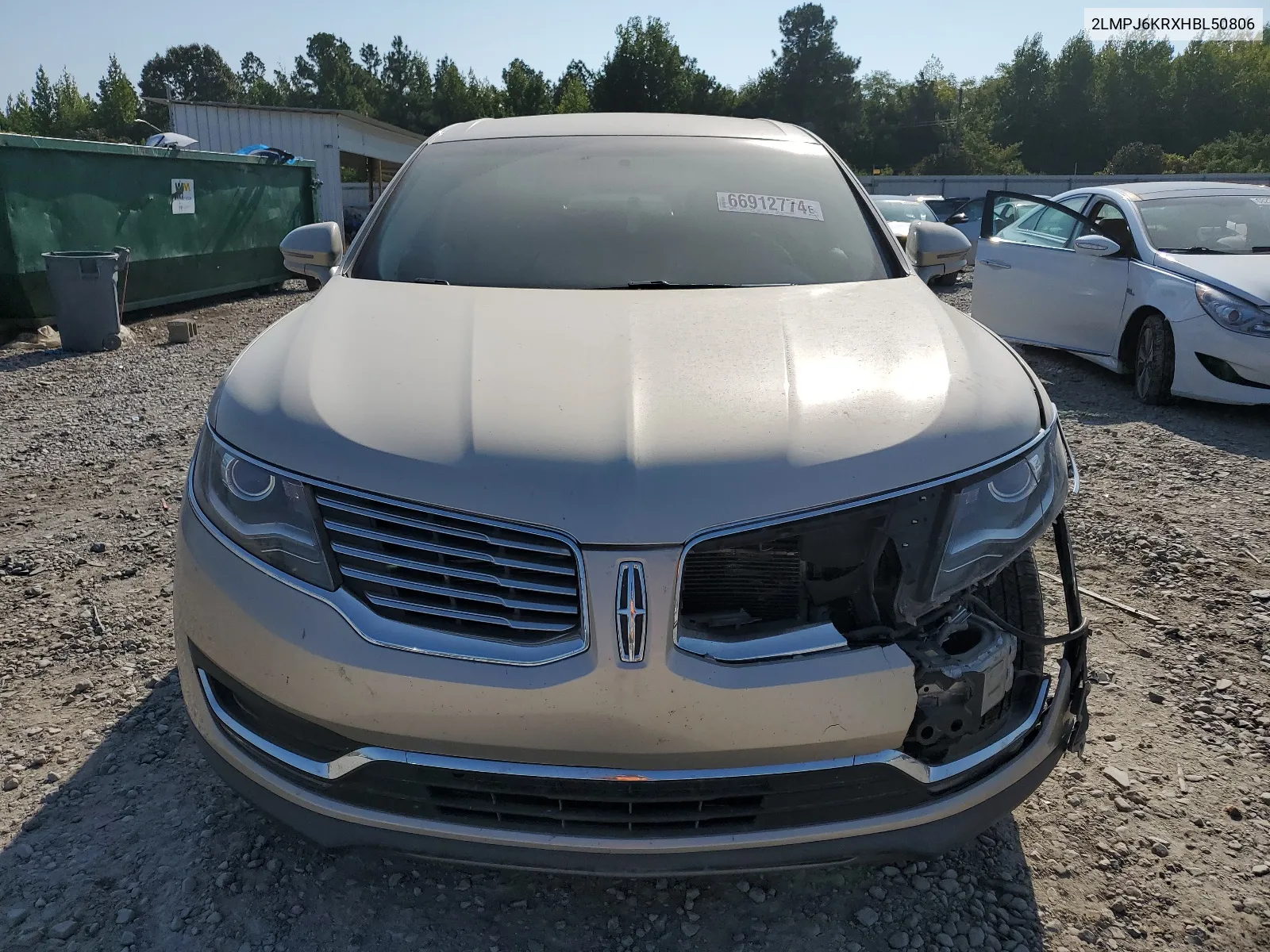 2LMPJ6KRXHBL50806 2017 Lincoln Mkx Select