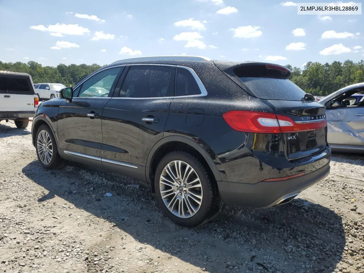 2017 Lincoln Mkx Reserve VIN: 2LMPJ6LR3HBL28869 Lot: 68100094