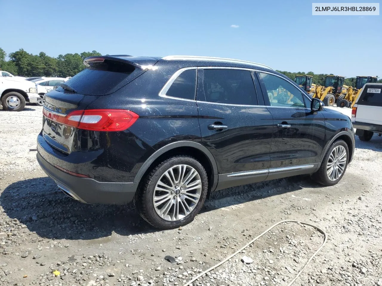 2LMPJ6LR3HBL28869 2017 Lincoln Mkx Reserve