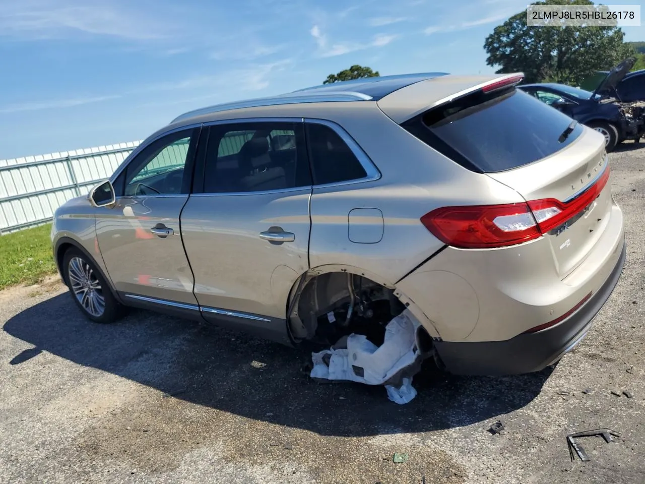 2LMPJ8LR5HBL26178 2017 Lincoln Mkx Reserve