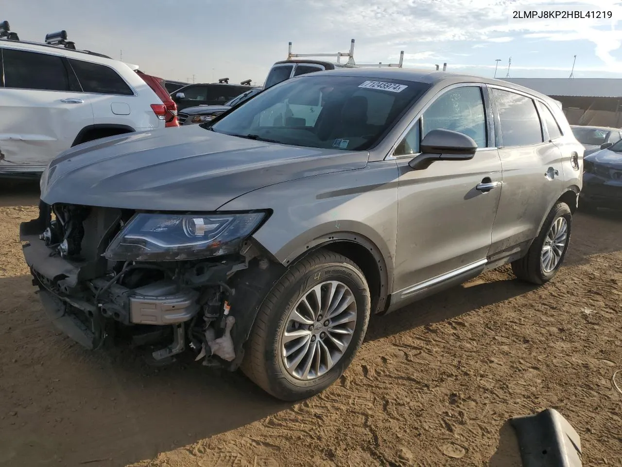 2017 Lincoln Mkx Select VIN: 2LMPJ8KP2HBL41219 Lot: 71245974