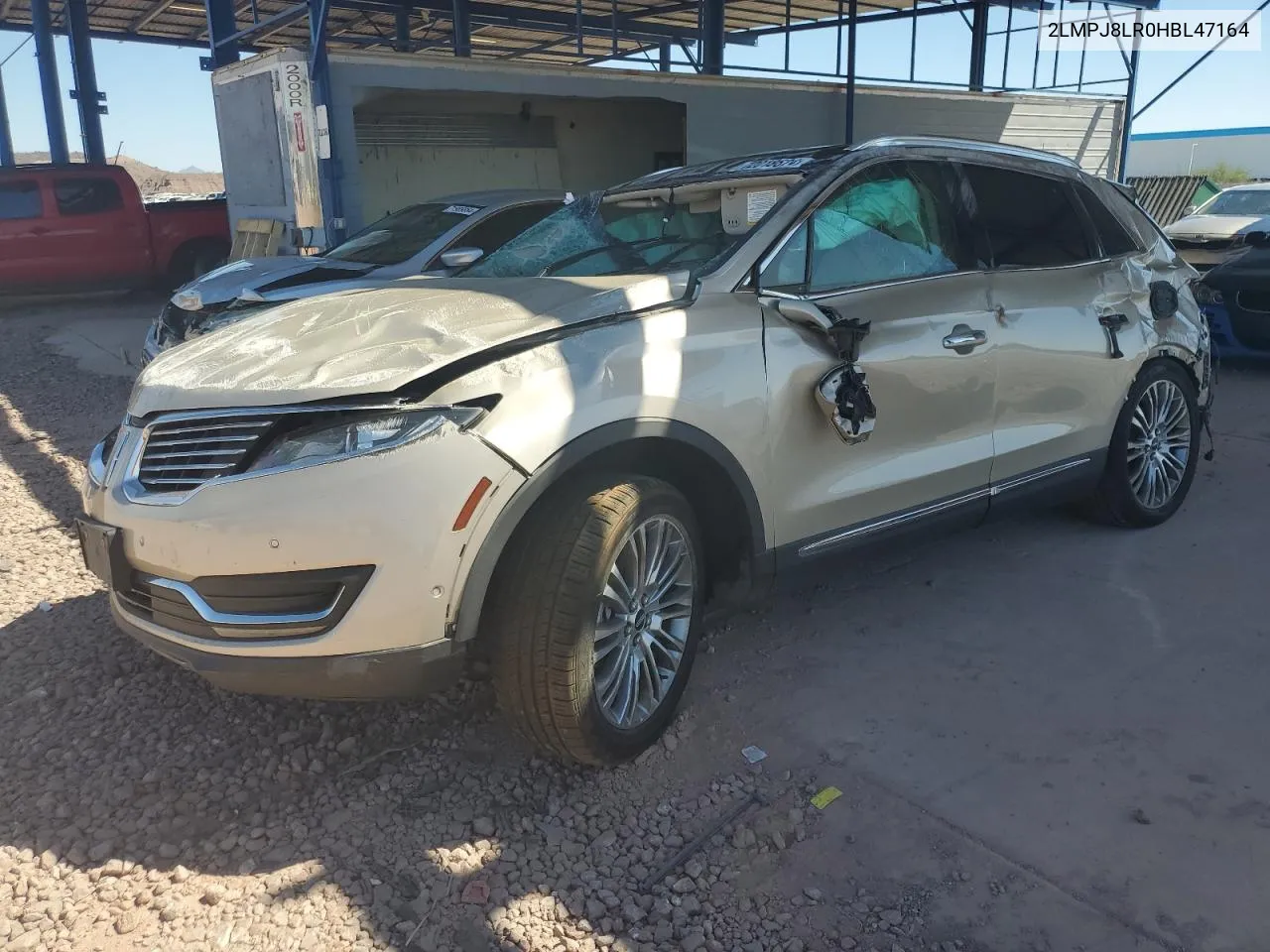 2LMPJ8LR0HBL47164 2017 Lincoln Mkx Reserve