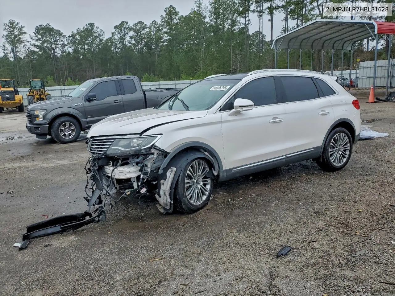 2LMPJ6LR7HBL31628 2017 Lincoln Mkx Reserve