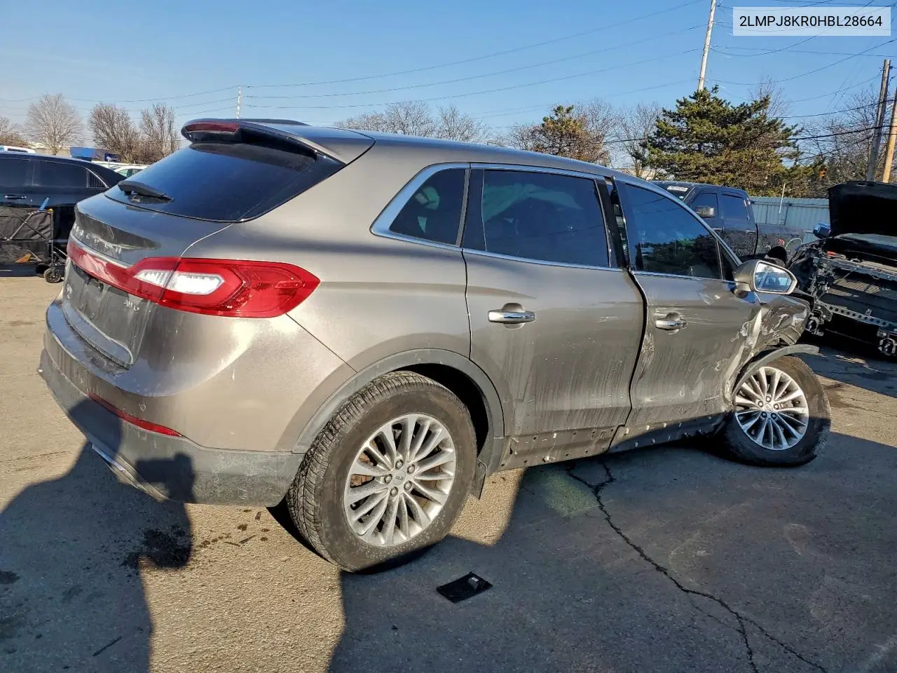 2LMPJ8KR0HBL28664 2017 Lincoln Mkx Select