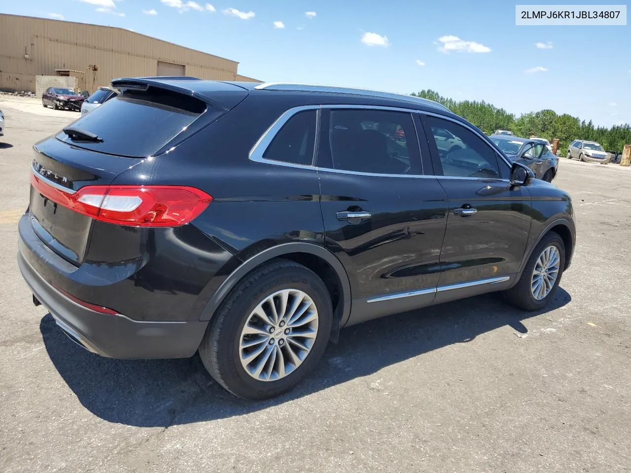 2018 Lincoln Mkx Select VIN: 2LMPJ6KR1JBL34807 Lot: 55821574