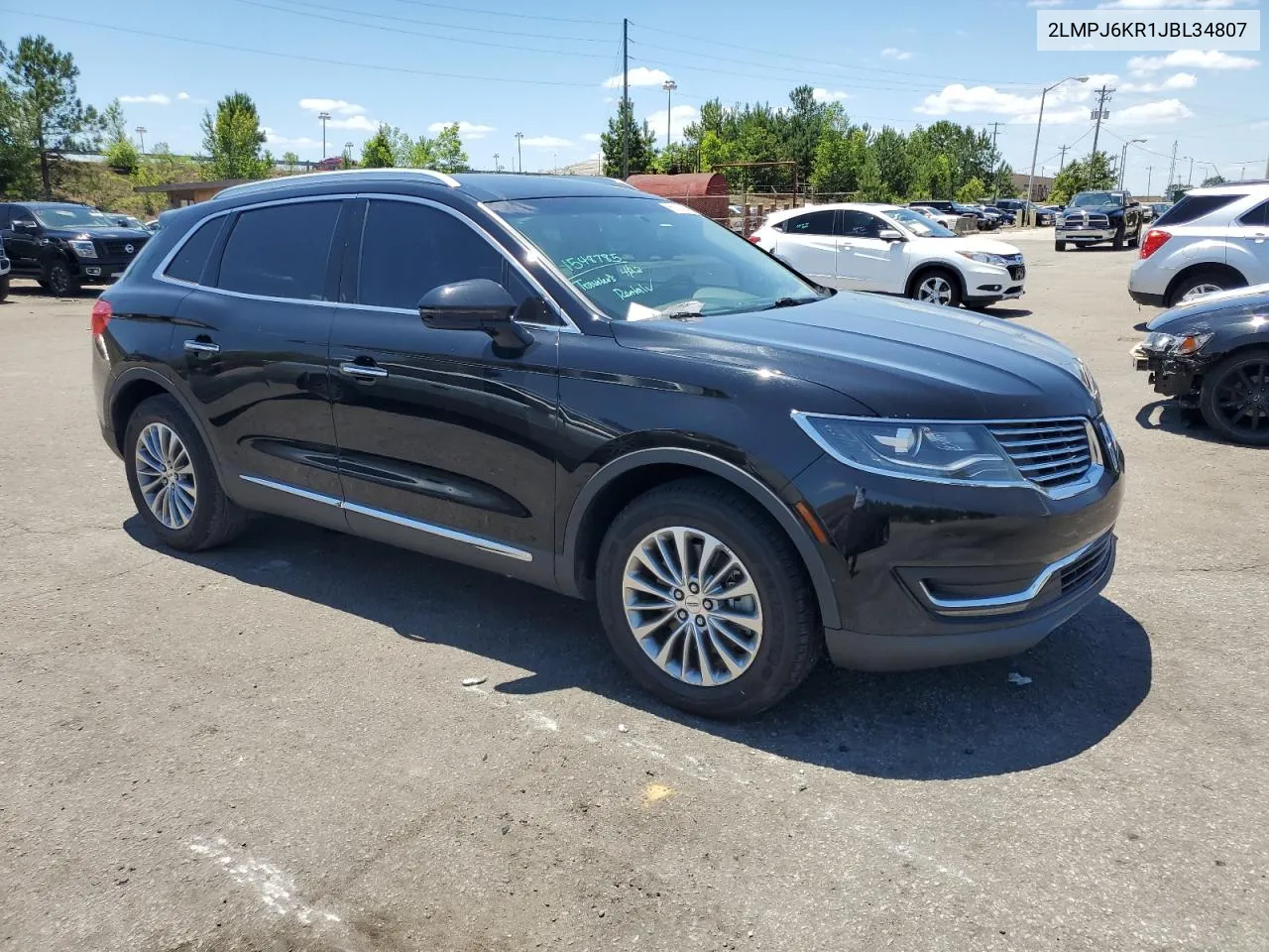 2018 Lincoln Mkx Select VIN: 2LMPJ6KR1JBL34807 Lot: 55821574