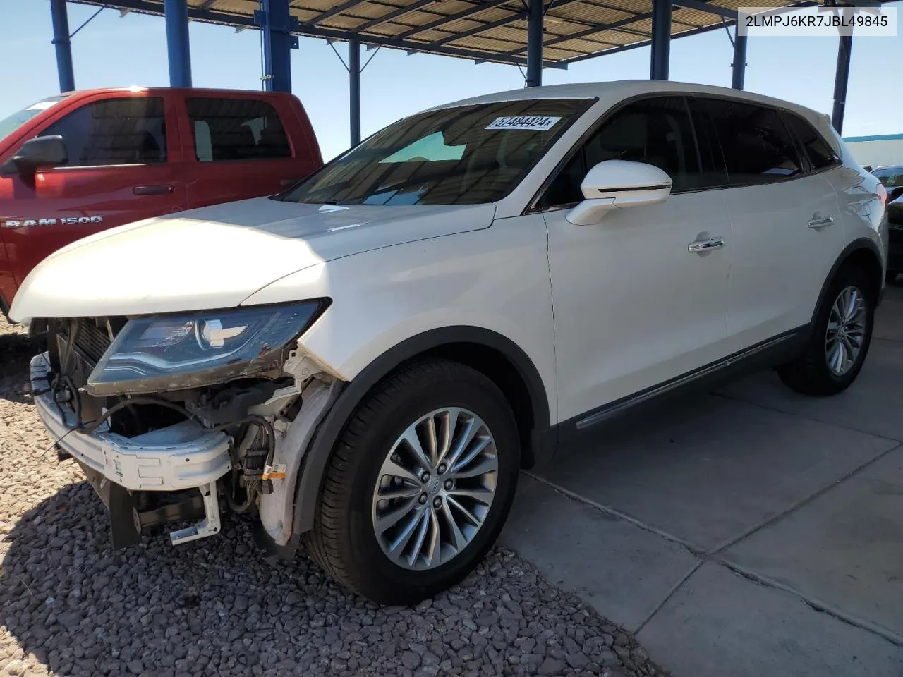 2LMPJ6KR7JBL49845 2018 Lincoln Mkx Select