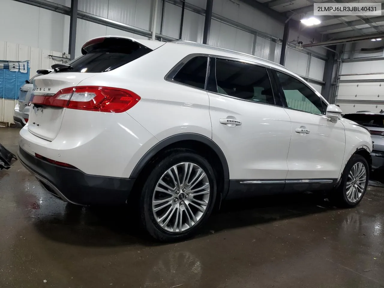 2LMPJ6LR3JBL40431 2018 Lincoln Mkx Reserve