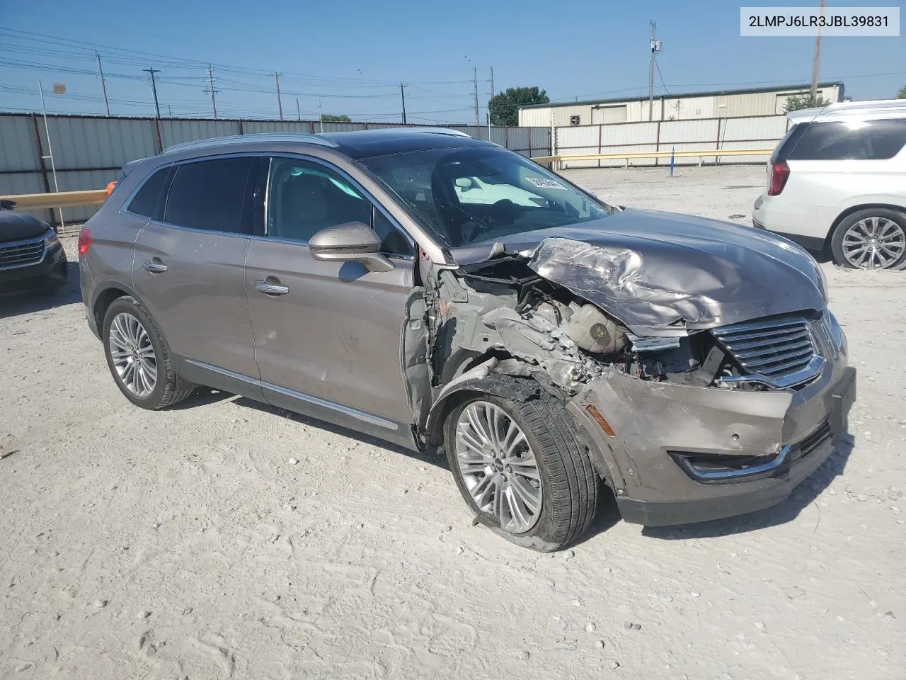 2018 Lincoln Mkx Reserve VIN: 2LMPJ6LR3JBL39831 Lot: 58403644