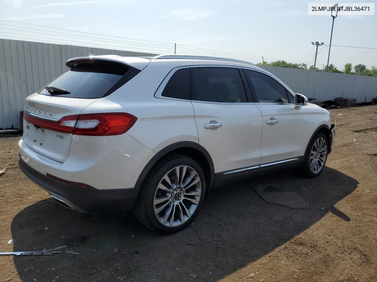 2LMPJ8LR1JBL36471 2018 Lincoln Mkx Reserve