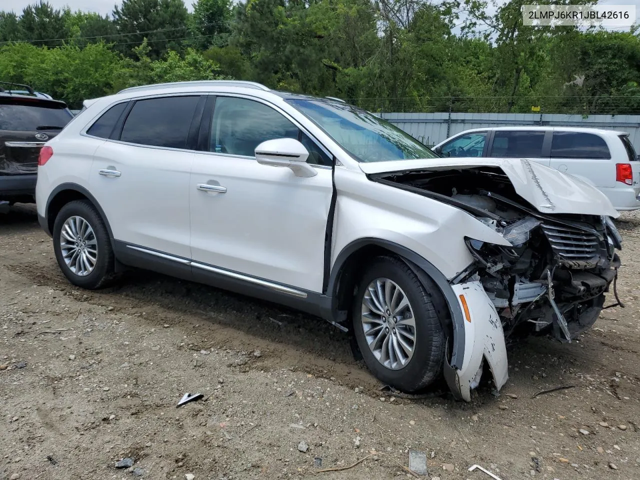 2018 Lincoln Mkx Select VIN: 2LMPJ6KR1JBL42616 Lot: 60222894