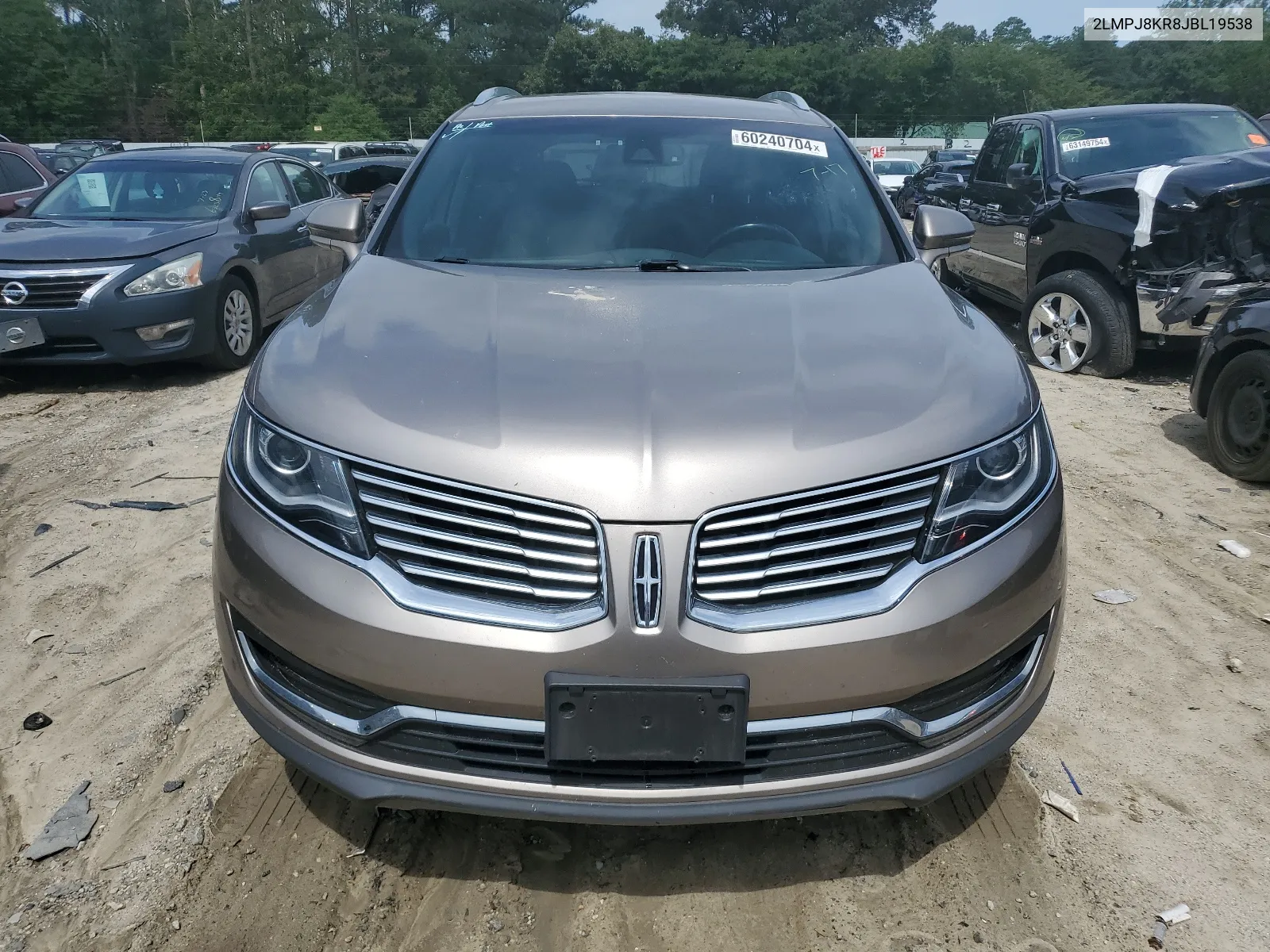 2018 Lincoln Mkx Select VIN: 2LMPJ8KR8JBL19538 Lot: 60240704