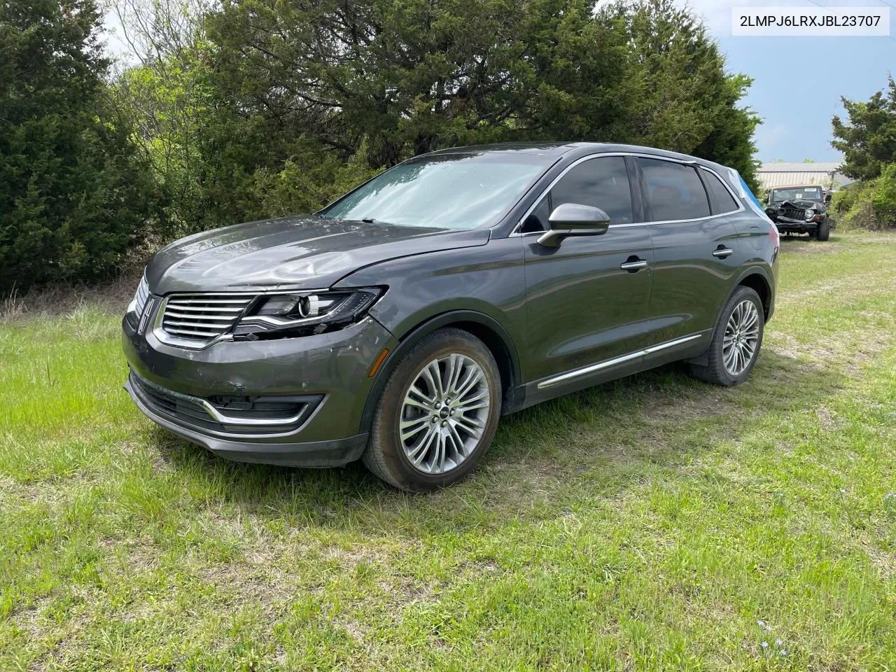 2018 Lincoln Mkx Reserve VIN: 2LMPJ6LRXJBL23707 Lot: 63344694