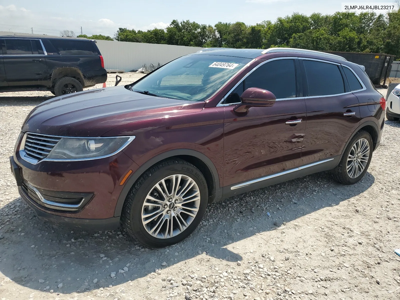 2018 Lincoln Mkx Reserve VIN: 2LMPJ6LR4JBL23217 Lot: 64049764