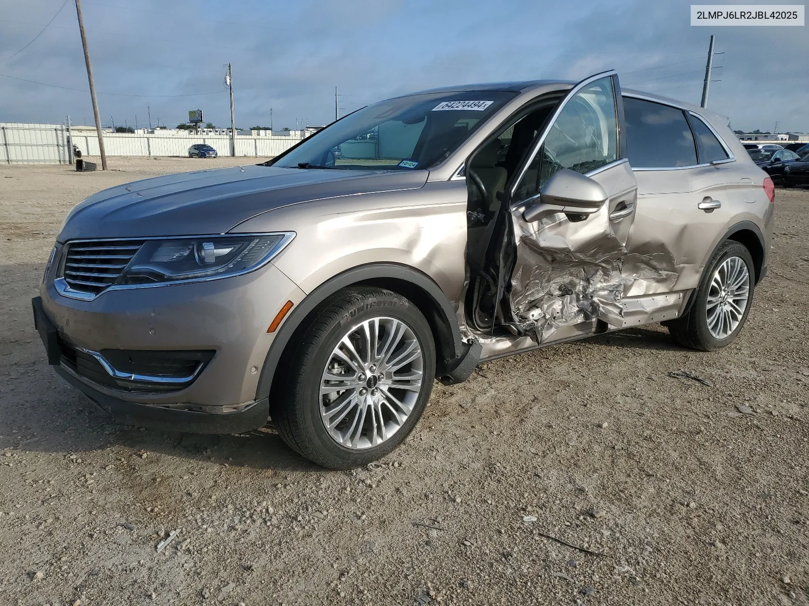 2018 Lincoln Mkx Reserve VIN: 2LMPJ6LR2JBL42025 Lot: 64224494