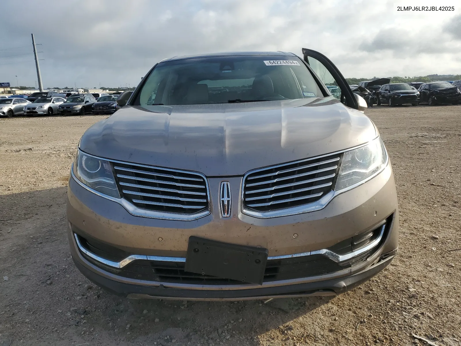 2018 Lincoln Mkx Reserve VIN: 2LMPJ6LR2JBL42025 Lot: 64224494